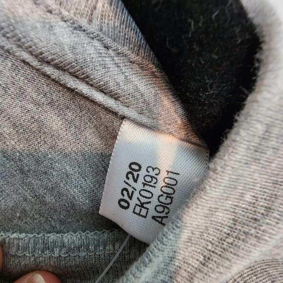 Adidas NEW Three Stripe Life Amplifier Tee Long Sleeve Crew Neck "wright" sz Lg - Picture 7 of 10